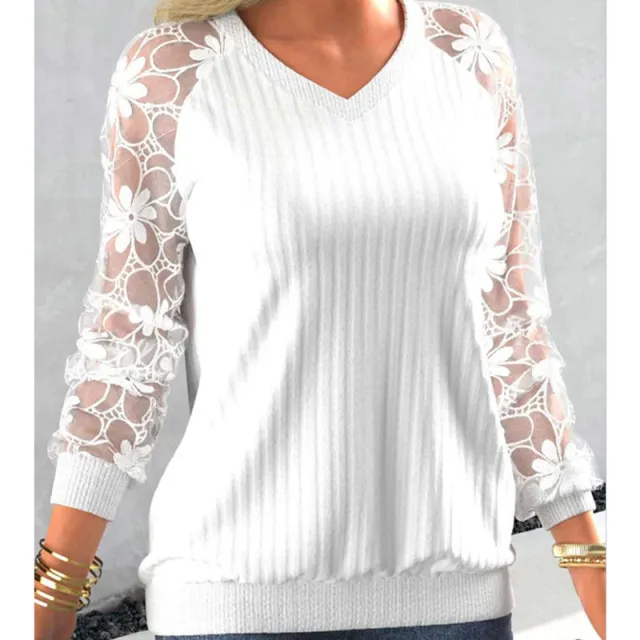 Women's Solid Color Lace Transparent Sweater Transparent - Shop at LoveMi