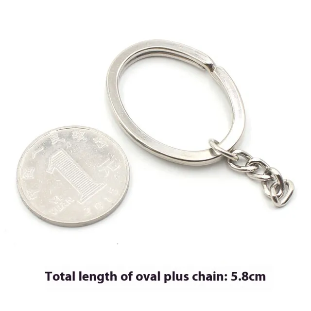 Silver Personalized Keychain Mobile Phone Pendant With Chain A4 - Shop at LoveMi