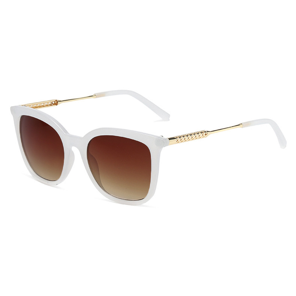 Womens Retro-Style Fashionable Metal Hollow-Out Sunglasses