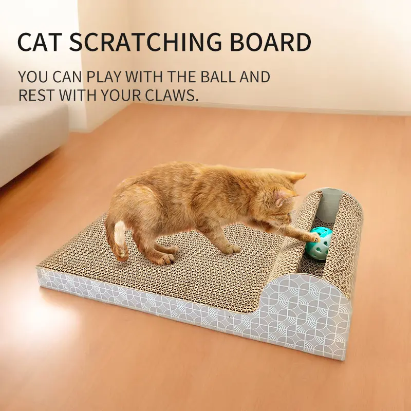 Cat Scratch Board Toy Corrugated Paper Large