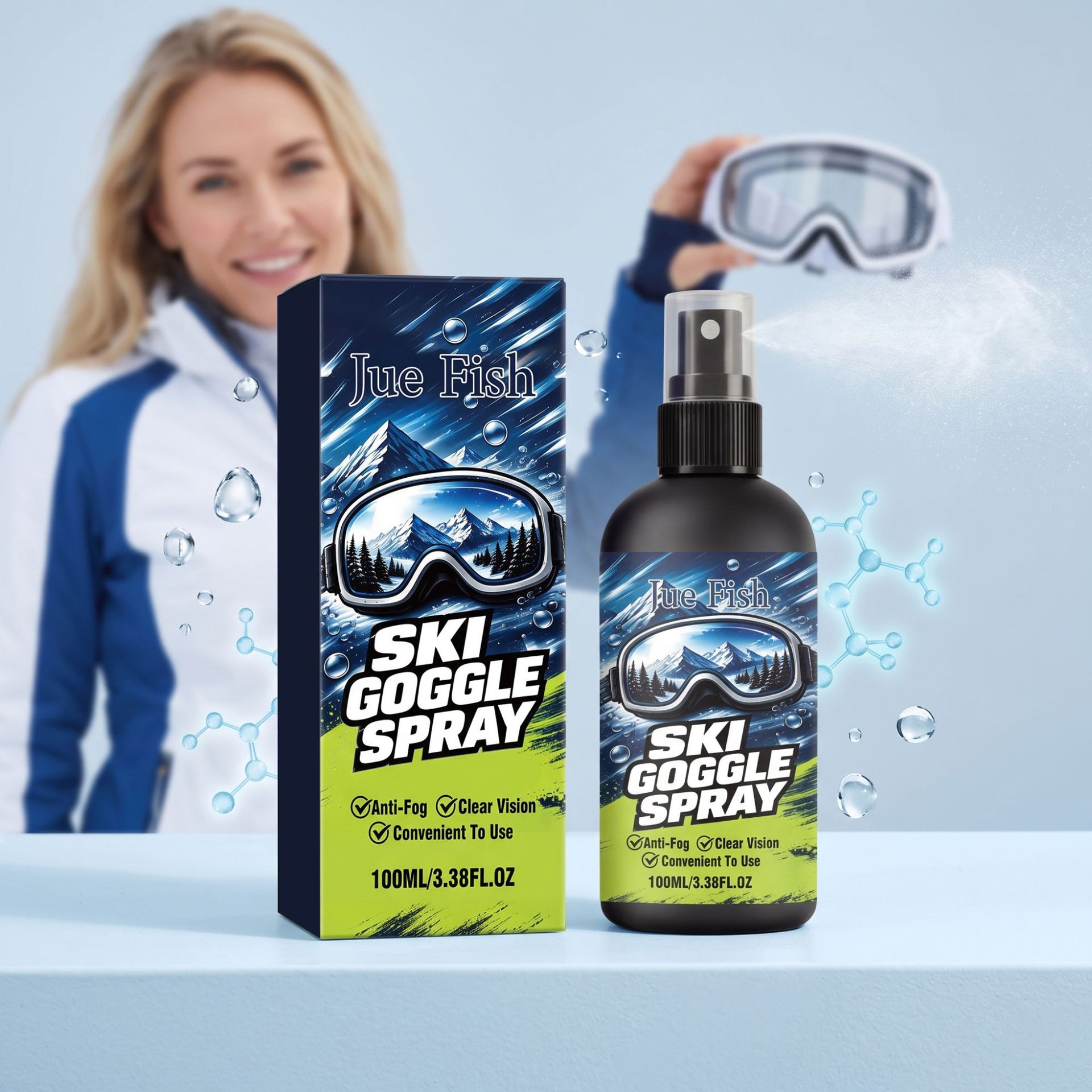 Anti-fog Spray For Glasses Lens Cleaner And Care Product That Removes Stains