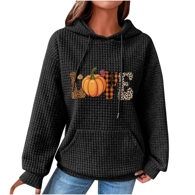 Women's Sweater Loose Long Sleeve Black Two - Shop at LoveMi