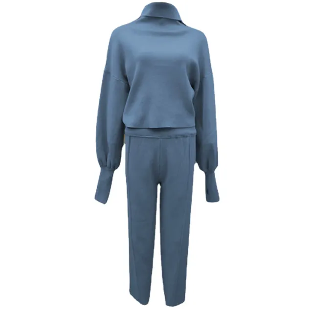 Solid Color Inner Wear Sweater Bottoming Shirt Two piece Sweater Fall Women's Clothing Dark Blue - Shop at LoveMi