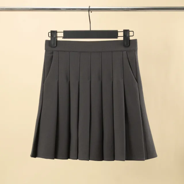 Casual Women's Clothing Slimming High Elastic Waist Anti exposure Short Culottes Gray - Shop at LoveMi