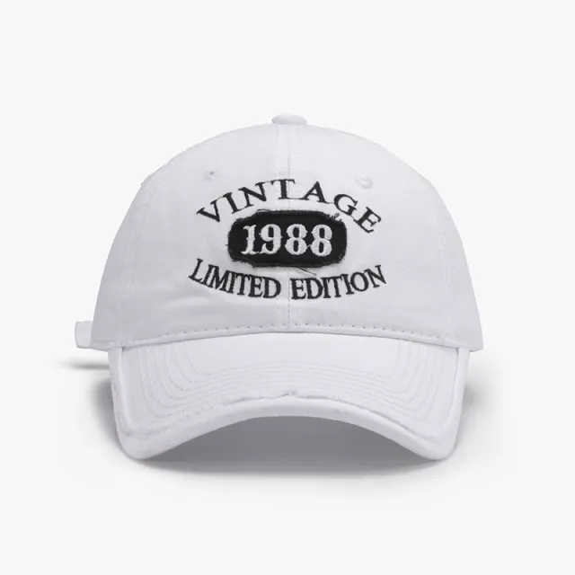Spring New Big Head Circumference Letter Embroidery Women's Face looking Small Peaked Cap Adjustable - Shop at LoveMi