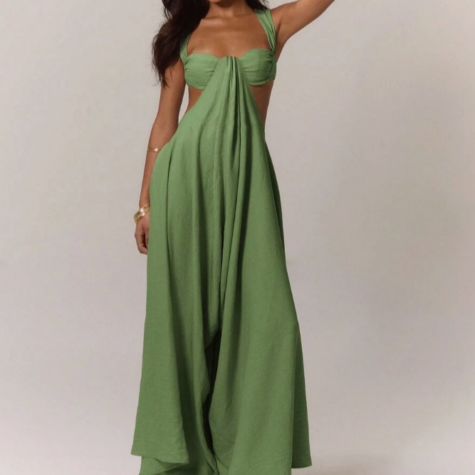 Bohemian Sexy Strapless Backless Jumpsuit Dress For Women