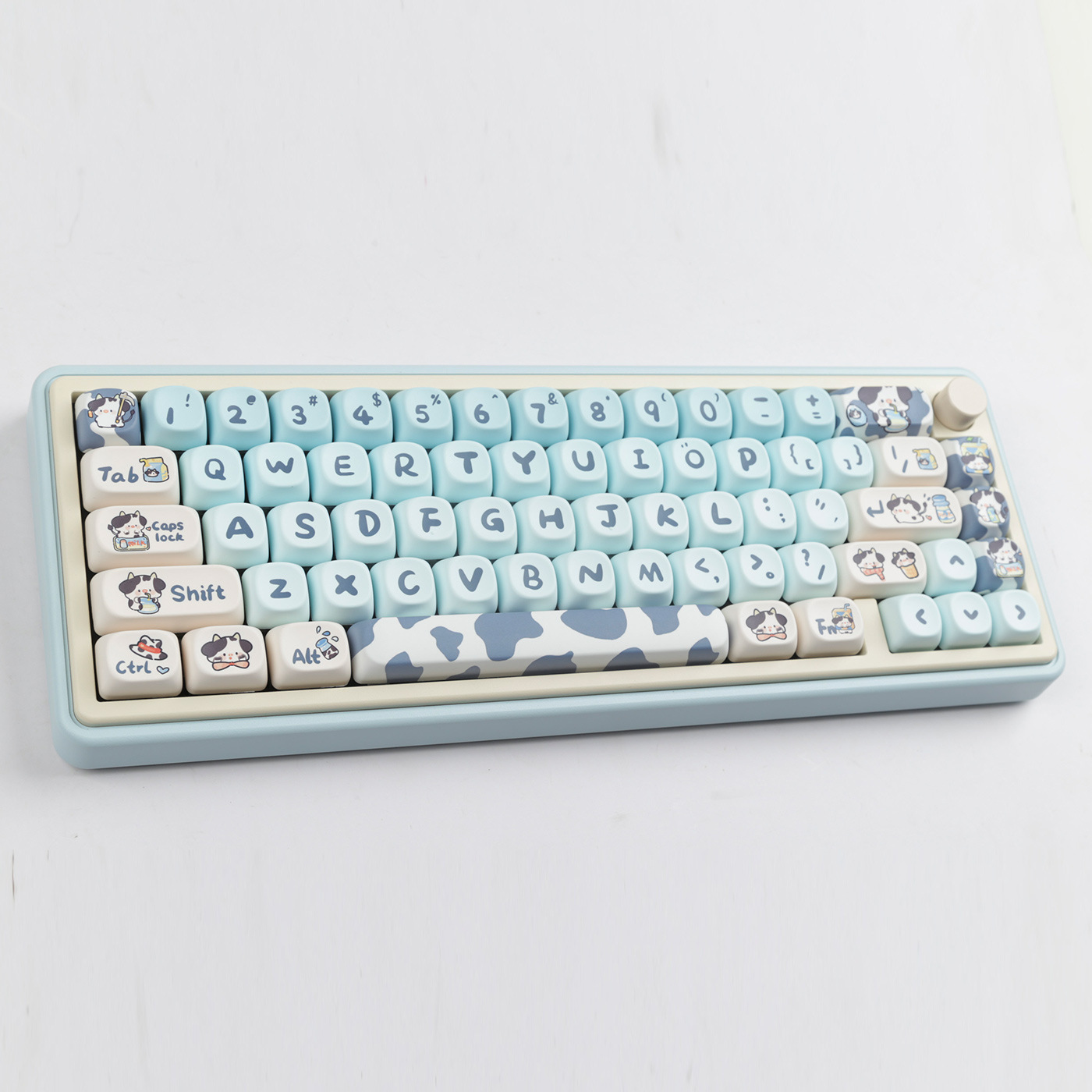 MOA Height Square Sublimation Gradient Cow Key Cap