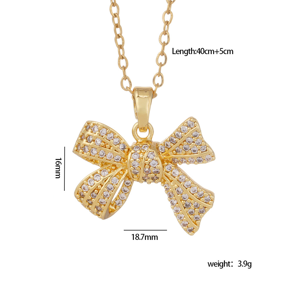 Women's Vintage Sweet Personality Bow Necklace