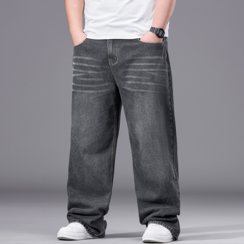 Straight-leg Wide-leg Pants Trendy And Versatile, Perfect For Young Men