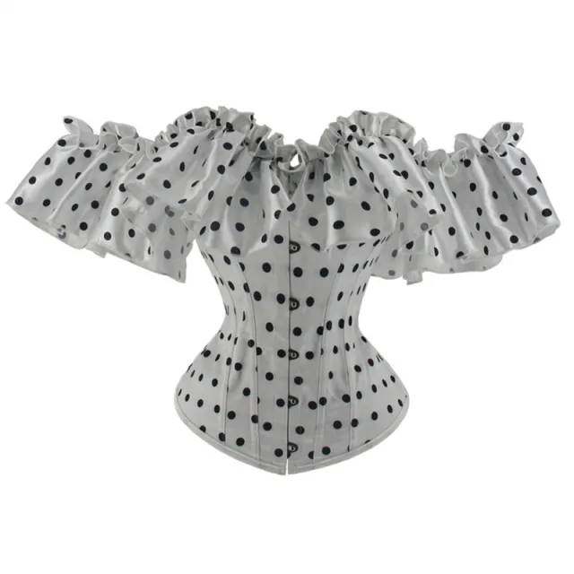 Women's Retro Affordable Luxury Off the shoulder Corset Polka Dot Xl - Shop at LoveMi