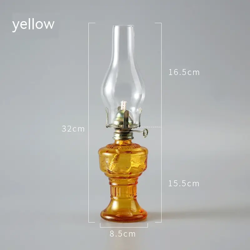 Retro Vintage Glass Kerosene Lamp
