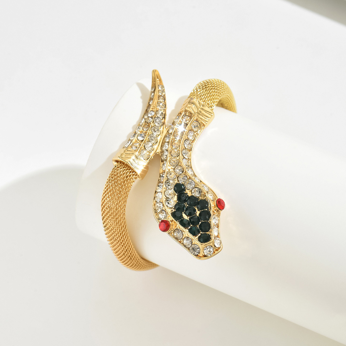 Serpentine Bracelet Fully Paved Diamonds