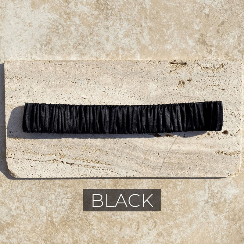 2cm Silk Sports Headdress Hair Band Black - Shop at LoveMi