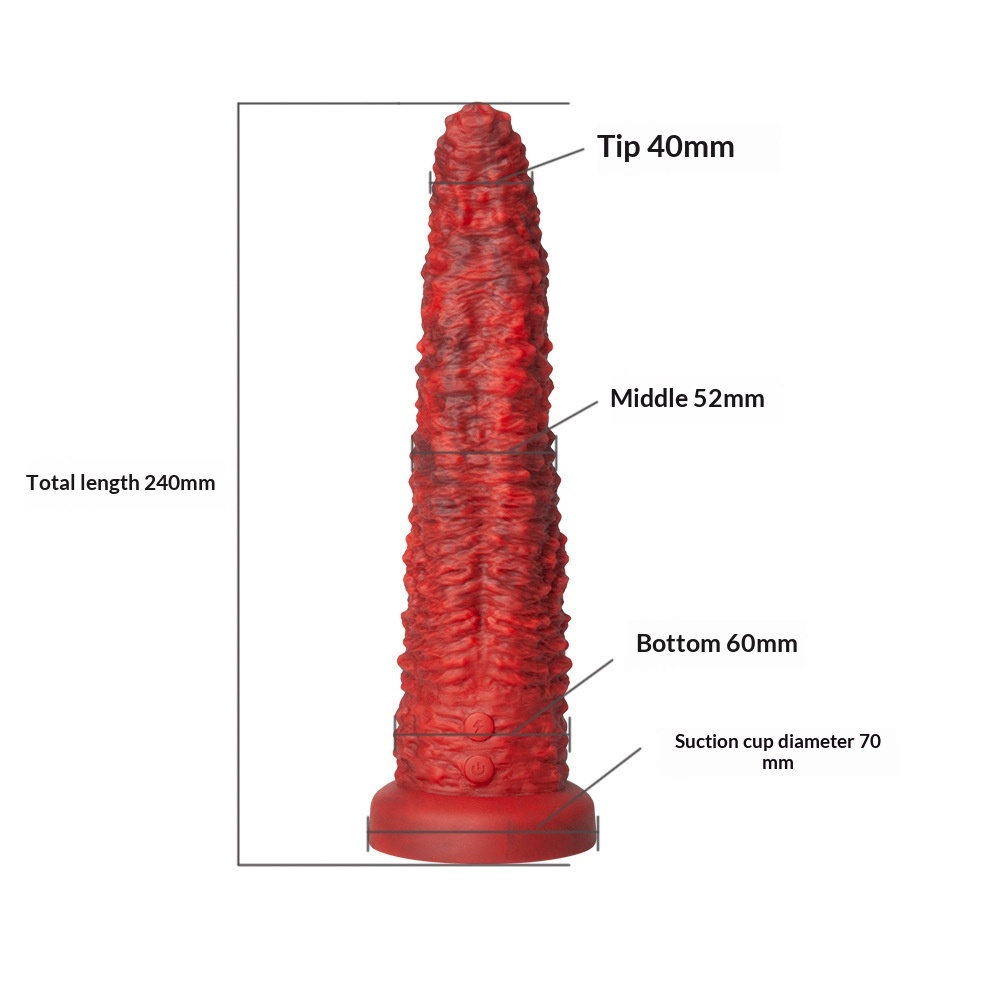 Wireless Remote-Controlled Telescopic Vibrating Anatomical Dildo Toy 4