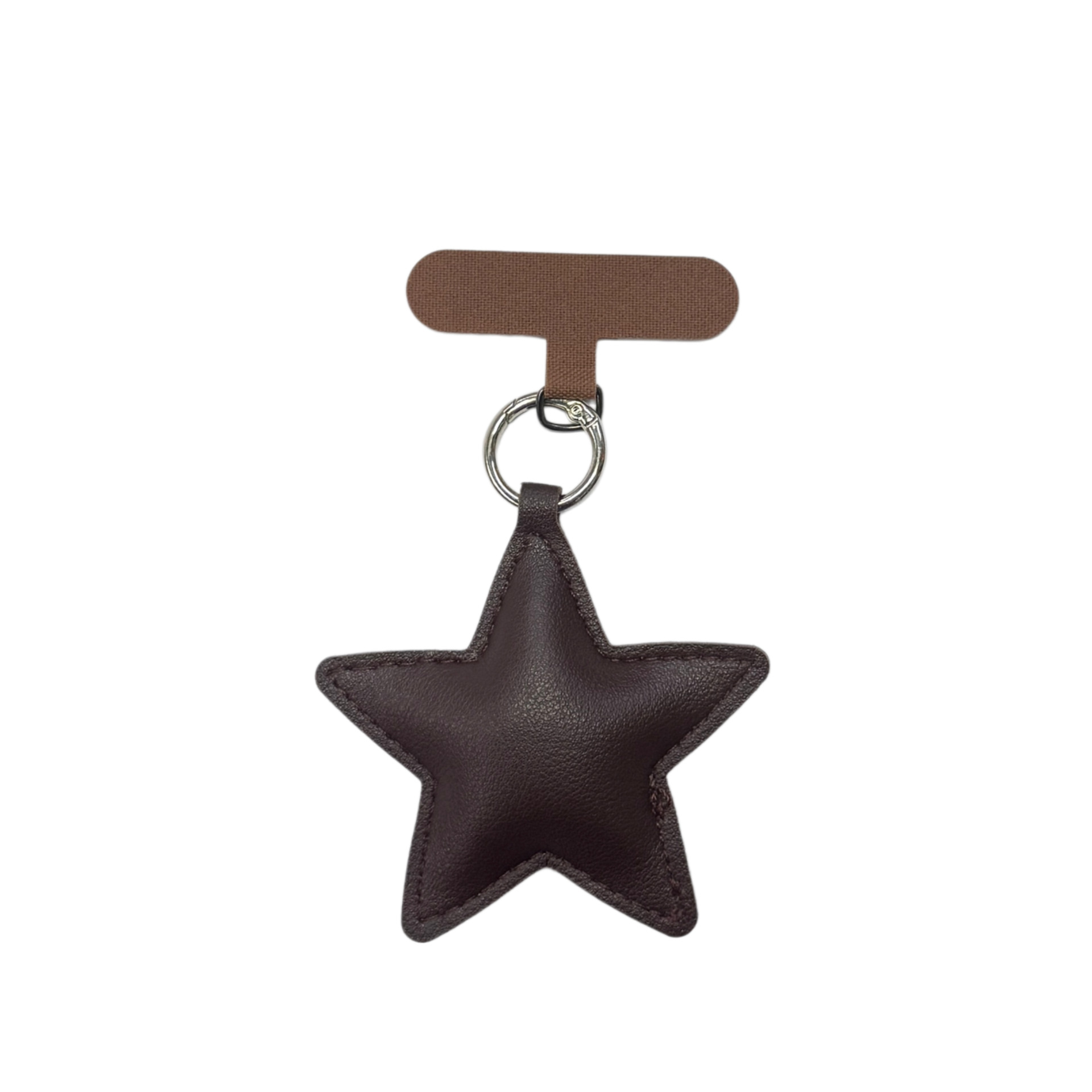 Niche Versatile Leather Star Keychain Phone Lanyard Pendant