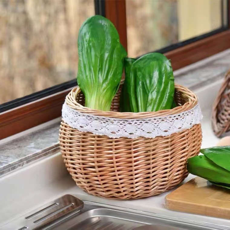Woven Rattan Storage Basket, picture 2 of 10