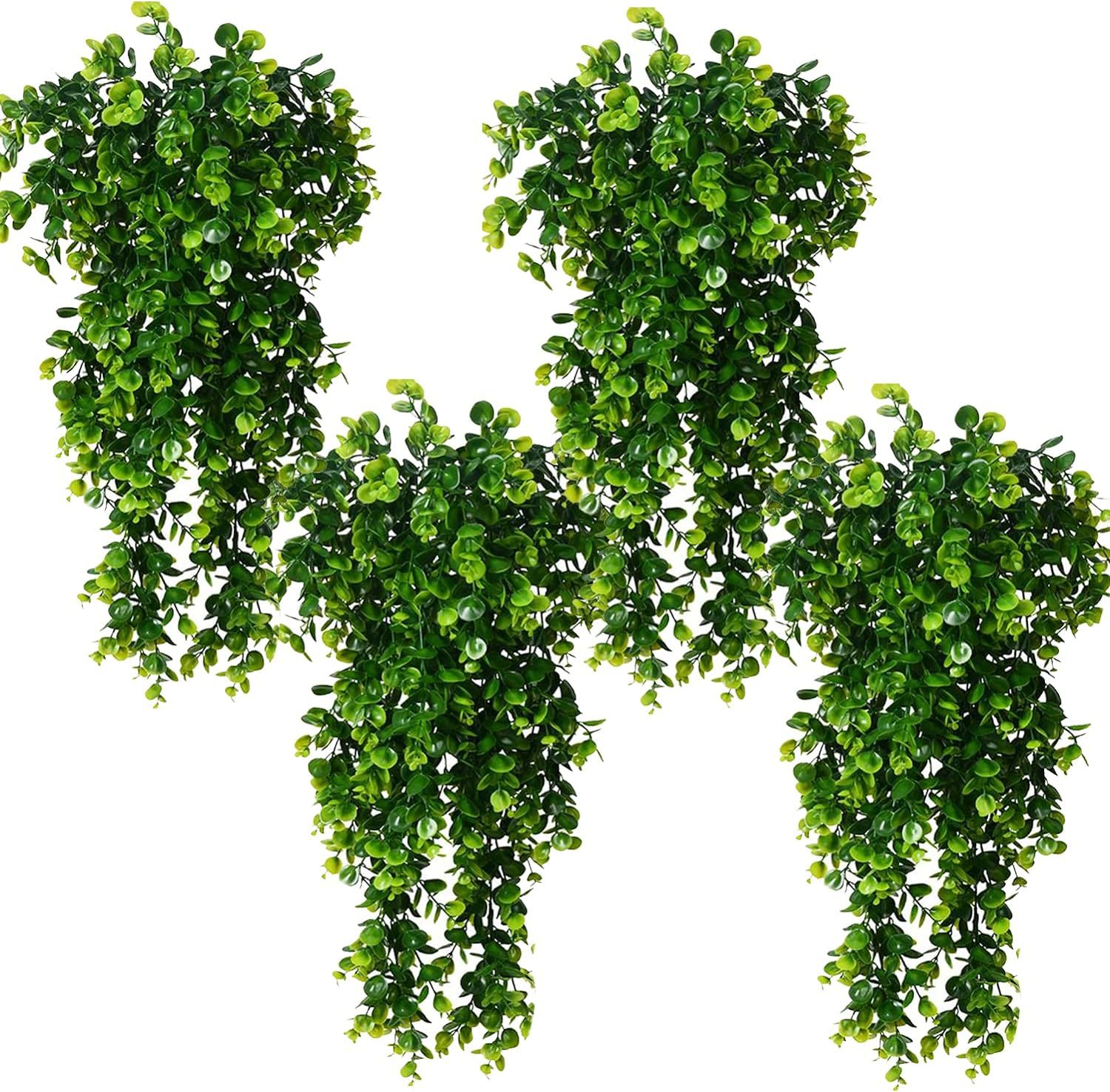 Title 2, Eucalyptus Wall Hanging Simulation Green Plant ...