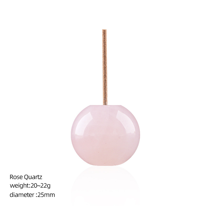 25mm Natural Crystal Incense Holder Base Desktop Ornament 5