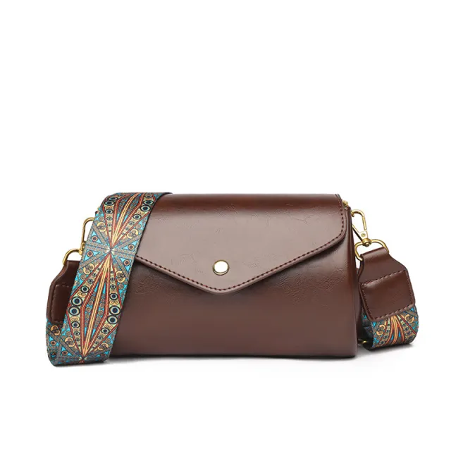 New Women's Crossbody PU Soft Leather Textured Large Capacity Lightweight Casual Shoulder Bag Red - Shop at LoveMi