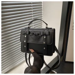 Fashion Shoulder Bag Large Capacity Small Square Bag Women - Black - View 1