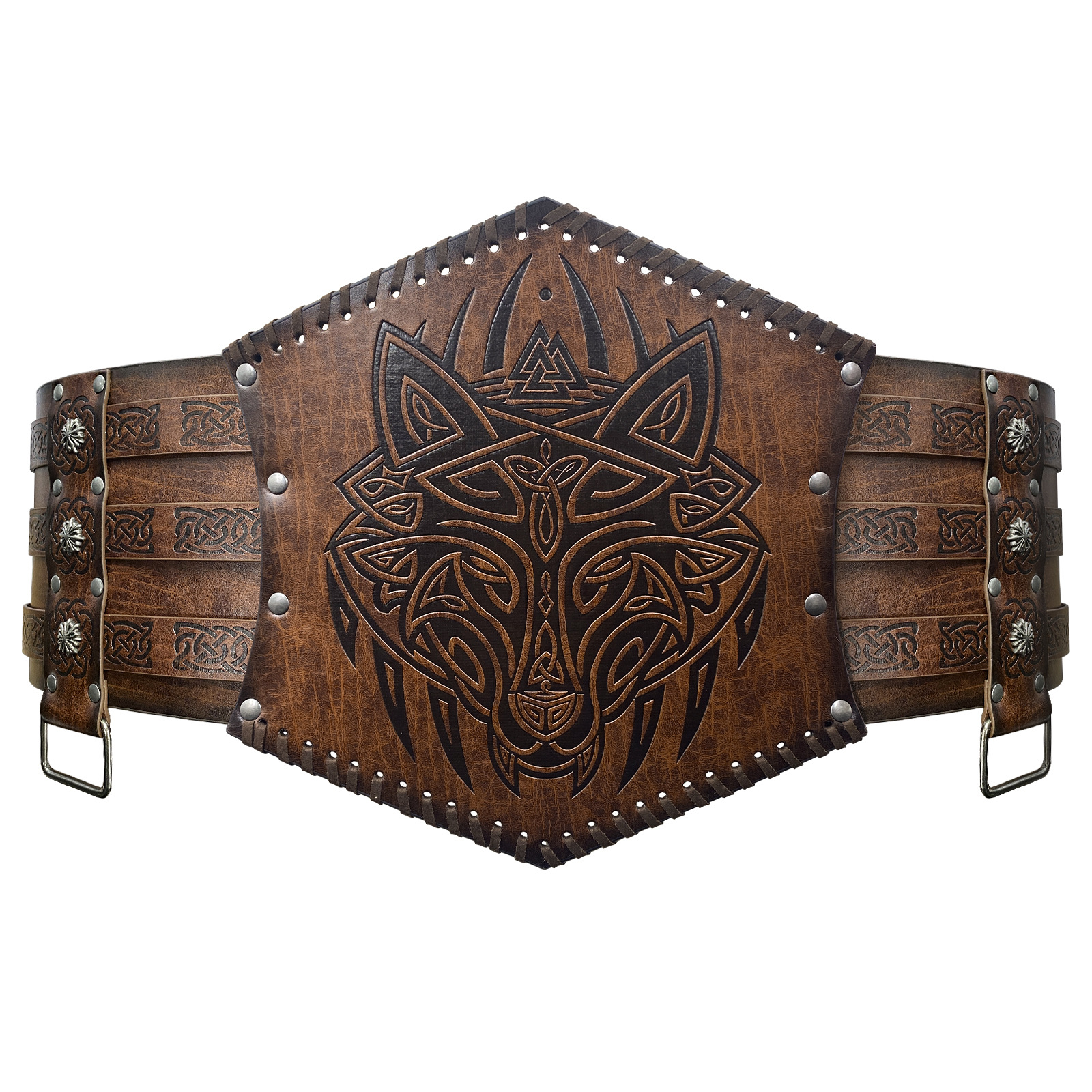 Brown Wolf Head S00125