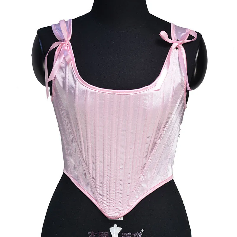French Royal Style Tight Corset - Sweet Powder-L