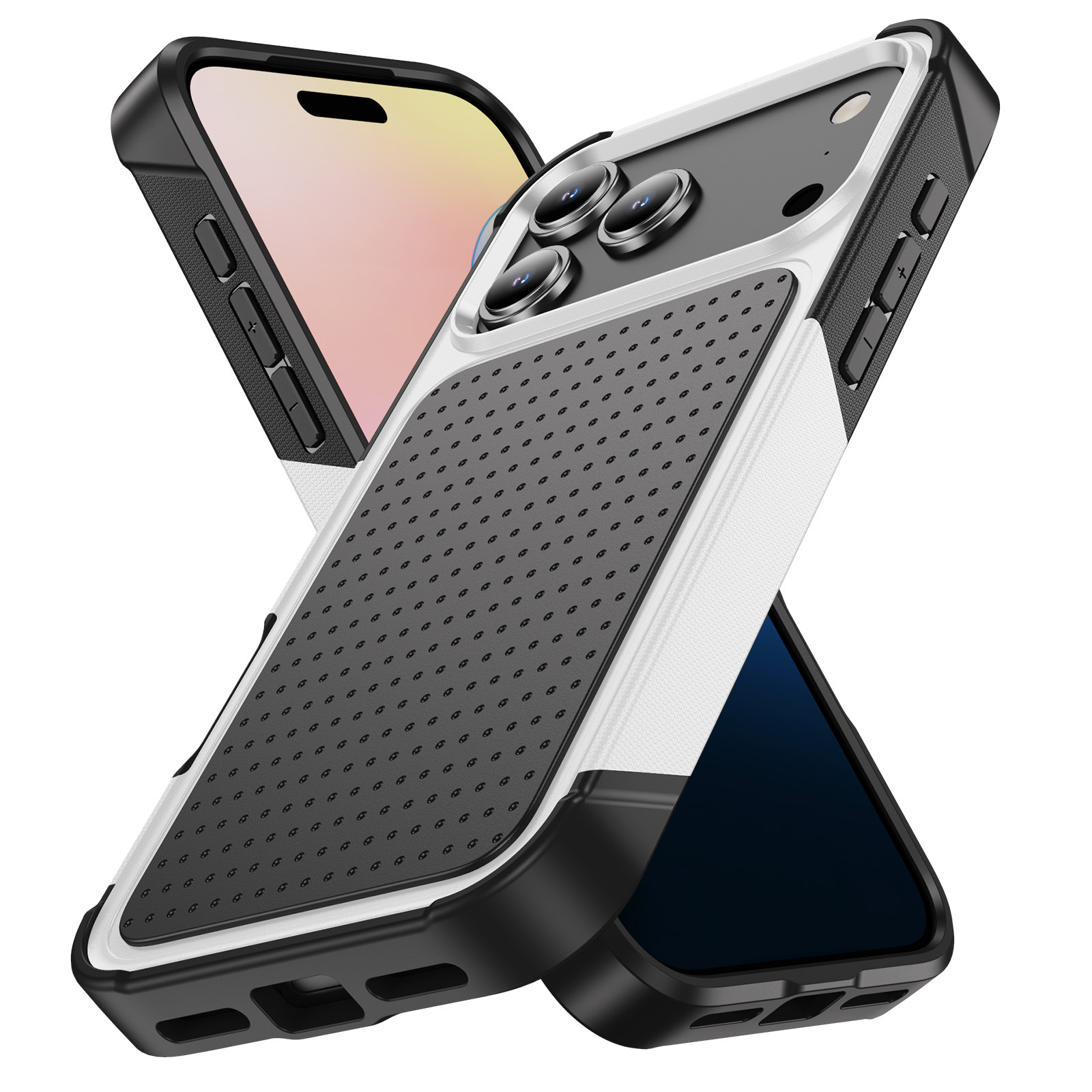 Creative Color Block Elegant Shatter-resistant Phone Case 2