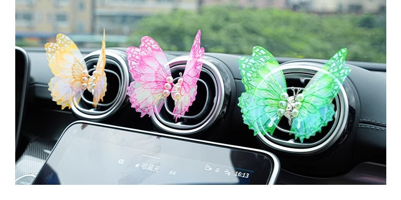 Title 5, New Car Dashboard Butterfly Air Outlet Aromathe...