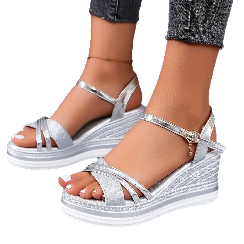 Strappy Peep-Toe Sandals, picture 3 of 7
