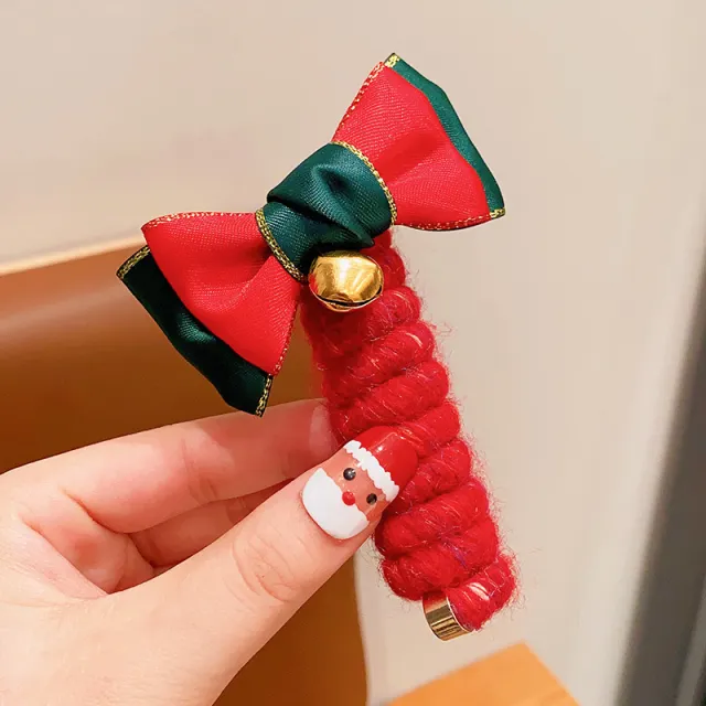 Cute Girls Elastic Rubber Band Christmas Children Telephone Wire Hair Spiral Coil Festive Dress Up Kid Hair Accessories Headwear Red Little Bell ... Red Little Bell Shape - Shop at LoveMi