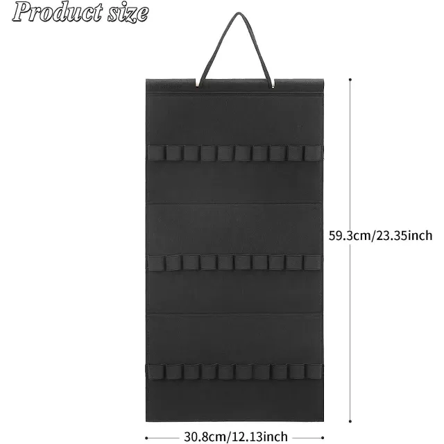 Felt Cloth Hair Band Buggy Bag Hair Accessories Display Rack Wall Mounted Black - Shop at LoveMi
