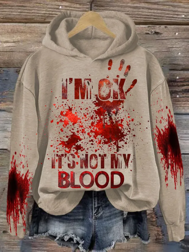Women's Loose Sweater 3D Letters Printed Hoodie Yxl230919005 M - Shop at LoveMi