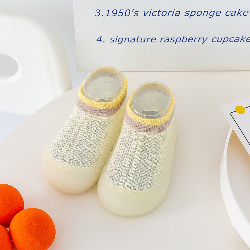 أحذية شبكية للأطفال مضادة للبعوض - جوارب منزلية صيفية غير قابلة للانزلاق للرضع