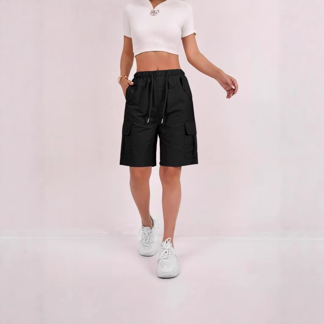 Casual Drawstring Capri Pants Trendy Sportswear For Cross-border E-commerce