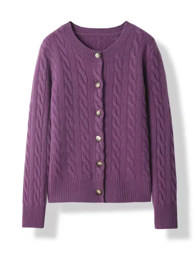 Women's Autumn And Winter Undershirt Loose Top Purple - Shop at LoveMi