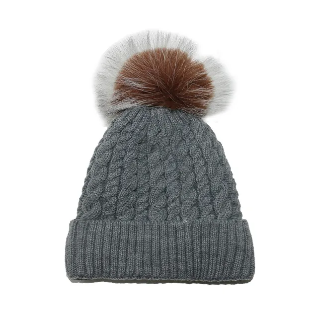 All match Fleece Lined Padded Warm Keeping Solid Color Woolen Hat Gray - Shop at LoveMi
