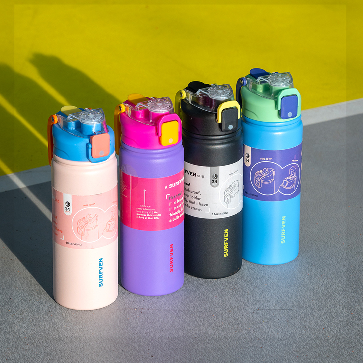 Student Sports Crossbody Straw Cup