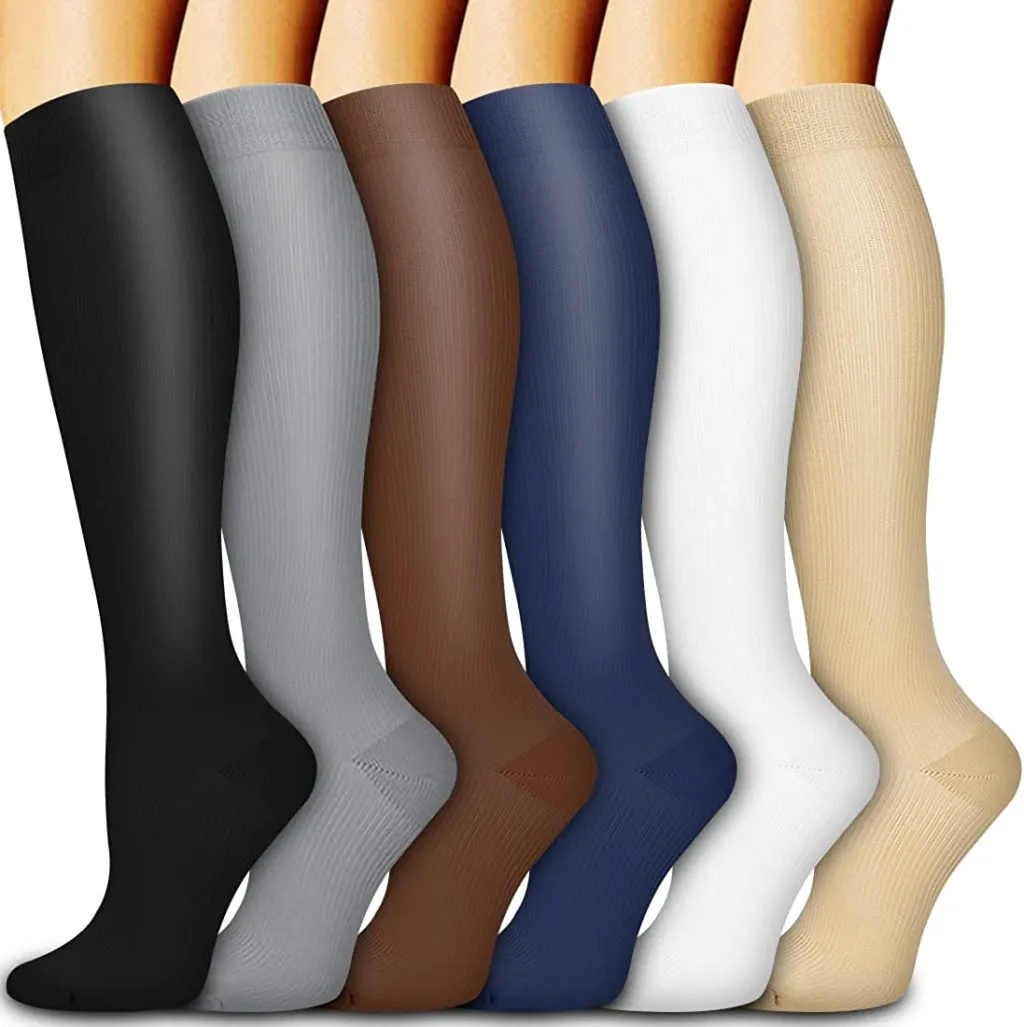 Sports Stockings Stretch Shaping Leg Shaping Socks - Color Mixing Plate-Lorxl