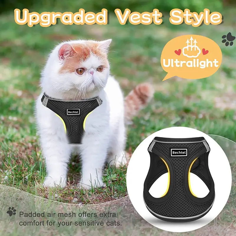 Pet Harness Vest Style Leash - Adjustable