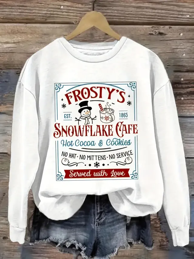 Christmas Series Round Neck Sweater For Women Yl1 Xl - Shop at LoveMi