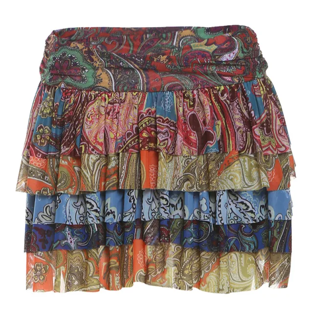 Women's Personalized Color Printing Pleated Skirt Color - Shop at LoveMi