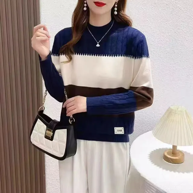 Women's Pullover Fall Winter Loose Western Style Blue - Shop at LoveMi