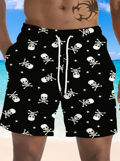 Men's Quick-drying Beach Casual Shorts Five-point Swimming Trunks - Bm Stkx25 62