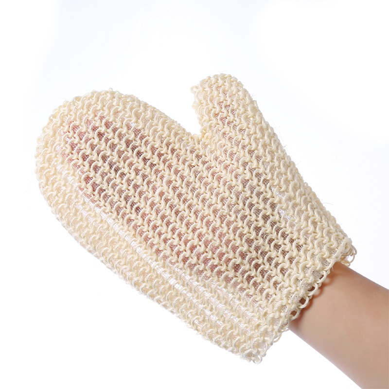 Natural Sisal Bath Scrubbing Gloves For Showering And Bathing