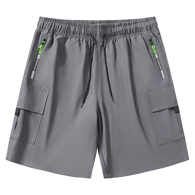 Mens Stretchy, Loose-Fitting Multi-Pocket Work Shorts