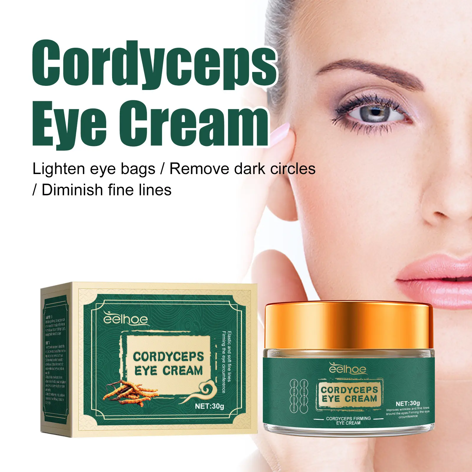 Cordyceps Eye Cream Fade Bags And Dark
