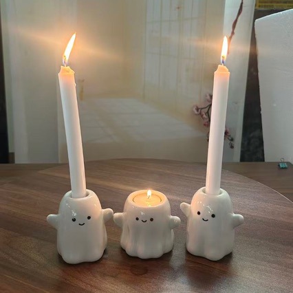 Halloween Ghost Ceramic Candle Holder 2