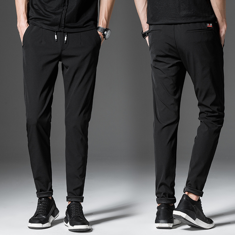 Title 4, Ice silk thin mens casual pants