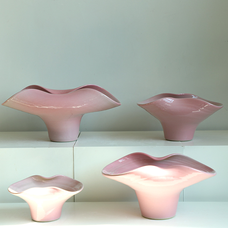 Jingdezhen Ceramic Flared-Edge Tote Artistic Vase