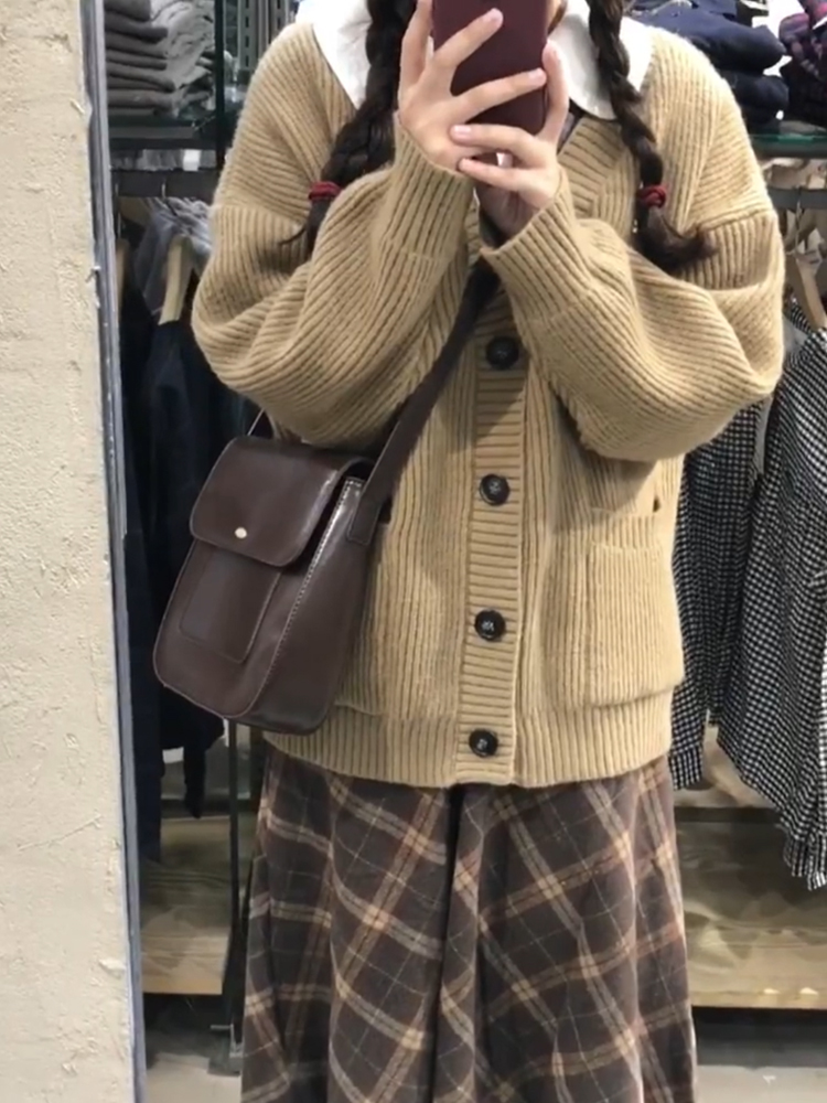 Women's Fashion Simple Woolen Skirt